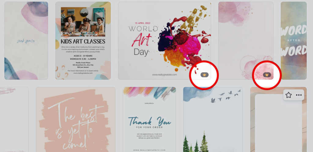 有料の王冠マーク